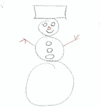 画一个雪人